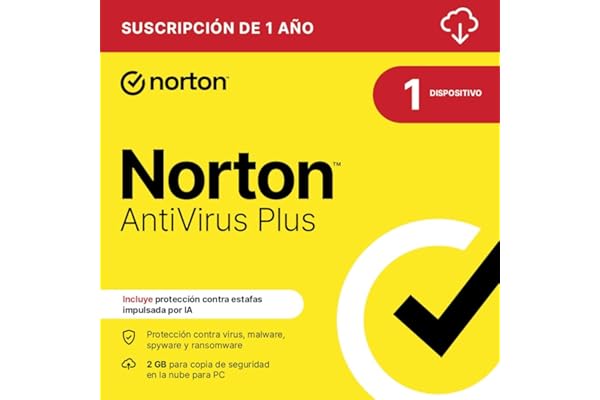 Norton Antivirus Plus 2025 |1 Dispositivo| 1 año| Descarga digital