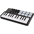 Festnight Worlde Panda mini Portable Mini 25-Key USB Keyboard and Drum Pad MIDI Controller