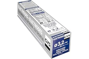 GYS - ELECTRODES Rutiles Acier Ø 3.2 E6013 - ETUI de 165 - CONSOMMABLE Soudure MMA - Toutes positions - A L'electrode - Amorcage Des 40V