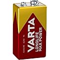 VARTA Piles Pile Bloc 9V, lot de 1, Longlife Max Power, Alcaline, pour détecteurs d'incendie, détecteurs de fumée, microphones
