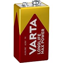 VARTA Longlife 9V Block (6LR61) – Alkaline-Batterie, 565 MAh, Made In Germany, Ideal Für Rauchmelder & Stimmgeräte