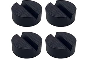 ACTIUSIS Auto-Gummimatten, Wagenheber, Gummimatten für motorisierte Wagenheber, Hebebühnen (schwarz, 4 Stück)