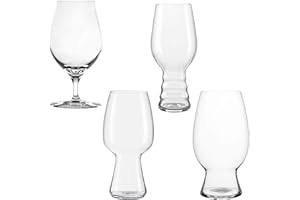 Spiegelau & Nachtmann - Set di 3 Bicchieri da Birra, in Cristallo, Vetro, Trasparente, 4 Pezzi