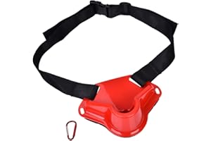 Dilwe Ceinture de de pêche Réglable Ceinture de porte-canne à pêche en plastique ceinture de support de canne à pêche