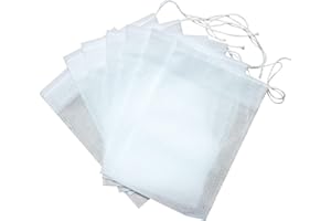 BAVERTA 100pcs Empty Tea Bags with Drawstring for Brewing Teas and Coffee Versatile Bags for Loose Tea and More