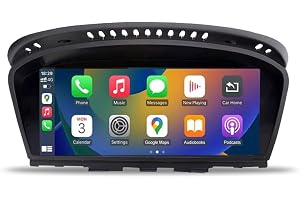Ninetom 8,8 tums pekskärm för bilradio för 2005-2010 BMW 3/5-serie E60 E61 E90 E91 E92 med CCC-system, stöd för Apple CarPlay/Android Auto/Mirrorlink/Navigation, Bilstereouppgradering