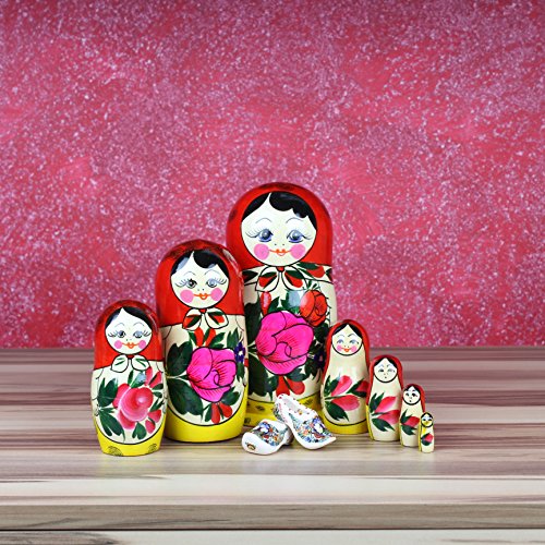 MATROSCHKAS im Hand Made Classic 7 Teile 17 cm Holz Geschenk Spielzeug - 7