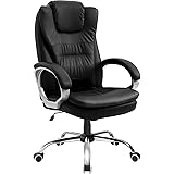 HLFURNIEU Sedia da Ufficio Confortevole Sedile Gaming Girevole Altezza Regolabile Sedile Ufficio Sedia Ergonomica con Braccio