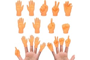 ZARADU Mini Marionnettes Doigts,Petites Mains Marionnettes,Petites Marionnettes à Doigts,à Doigts Mini Doigt pour Les Jeux,Les Fêtes,l'interaction avec Les Animaux de Compagnie(9 Pieces)