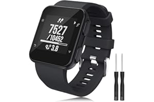 YASPARK Correa Forerunner 35, Pulsera de Reloj de Repuesto de Silicona Suave Accesorios Impermeables Correa para Forerunner 35