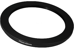 FIRSTING 77mm to 62mm Step-Down Ring Filter adapter (77mm-62mm) Camera Filter Ring for 62mm UV ND CPL Filter (MPIXO)