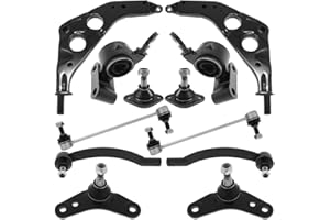 TEILEX GERMANY Kit bracci di sospensione anteriore compatibile per MINI COOPER R50 R52 R53 composto da 12 ricambi auto