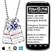 Produktbild Diabetes T1 Identität Halskette Pebbles Design leicht PV Dog Tag Stil ID Kette für Diabetiker Man Lady Erwachsene oder Kinder Jungen oder Mädchen. Eigenschaften Emergency Medical Alert Service bietet Ambulance Rettungsassistenten der First Responder mit Vital Persönlichen und nächsten Angehörigen der Informationen Medikamente Nummern Plus Hat Fähigkeit des Lieben informiert Per SMS Text (siehe Beschreibung). Schnelle Zuordnung in Unfall oder Notfall potenziell Lebensrettend wasserfest strapazierfähiges nicht Metall Silikon Frei farbbeständige
