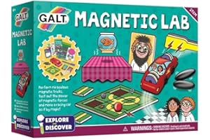 Galt Magnetic Lab - Explore and Discover STEM Science Set, Learning Resources for Kids Scientific Thinking - Childrens Physics Kit Gift for Girls and Boys with 9 Fun Experiments - Ages 6 Years Plus