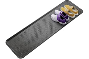 Björn&Schiller​ Schuhablage 40x140 cm, Schuhabtropfschale mit 3 cm Rand, Schuhmatte, Wasserfestes Schuhtablett, Schuhwanne für Flur und Innenräume, Abtropfmatte und Auffangschale aus Gummi