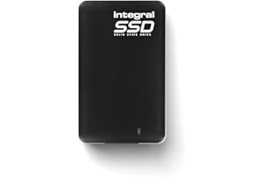 Integral 120GB Portable SSD Drive USB 3.0 External SSD Black