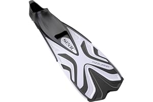 Seac Azzurra, Pinne da Snorkeling per Adulti e Bambini, Scarpetta Chiusa in morbida Gomma