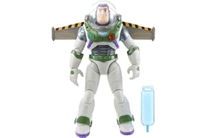 Mattel Pixar Buzz l’Éclair Figurine Articulée Buzz L’Éclair et son Jet Pack (30 cm), Figurine Parlante (version française), avec traînée de vapeur, Jouet Enfant, Dès 4 ans, HJJ37