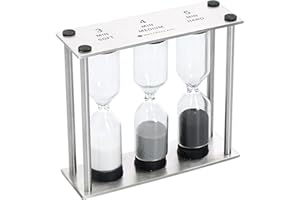 MASTER CLASS KitchenCraft Potrójna Klepsydra do Gotowania MasterClass, Stal Nierdzewna, ‎14,5 × 11,6 × 4 cm - Kolor Srebrny