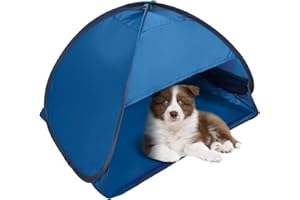 HACRAHO Pop Up Sonnenzelt, Mini Strand Sonnenschutz Gesicht Kopf Schatten Schutz Zelt für Outdoor Picknick Camping, Blau, L