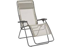 LAFUMA MOBILIER Lafuma Relax-Liegestuhl, Klappbar und verstellbar, RSXA Clip XL, Batyline, Farbe: Seigle, LFM2040-8548