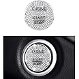 CARFIB Car Interior Bling Accessories for Mercedes Benz C E Class CLA GLA GLE W205 W212 Ignition Button Push Engine Start Stop Decal Sticker Cover Parts Decoration Men Women Zinc Alloy Crystal Silver