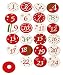 Produktbild Heitmann Deco Adventskalender Buttons - 24 Zahlen für Adventskalender DIY - 24 farbenfrohe Holz-Sticker - Aufkleber