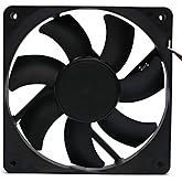 Electronic Spices DC 12V 4.75 INCH Cooling Fan for PC Case, CPU Cooler Radiator (Black) (4.75 inch fan)