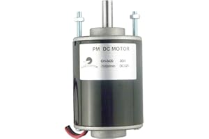 CHANCS Mini motore elettrico a basso rumore CH-3420 12V DC 3500RPM albero cavo per generatore fai da te