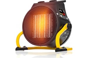 Lehmann LTOHE-2016 energooszczędne ogrzewanie warsztatowe, 2000 W, termowentylator z 2 stopniami ogrzewania i wentylatorem, grzejnik budowlany na plac budowy, warsztat, dom, mieszkanie, garaż