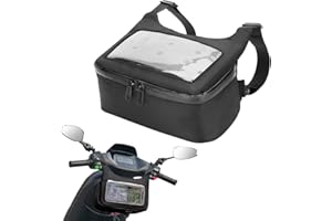 Tutamaz Sacoche de guidon de moto, sacoche de guidon de moto, grande capacité, écran tactile, petite sacoche à outils, sac de navigation pour téléphone portable, sacoche de selle universelle pour VTT