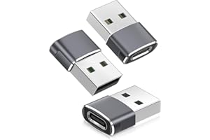 BASESAILOR Adattatore USB C a USB per iPhone 17 16 Pro Max 3Pezzi,Tipo C Femmina A Maschio Connettore Cavo Caricatore per Apple 15 iWatch 10,iPad 11 Air Mini,Airpods 4,Samsung S25 S24 S23 A55 A54