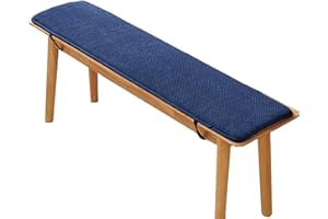 uyeoco Coussin de Siège Banc, Coussin de Banc Rectangulaire, Coussin de Banc de Jardin Épais Extérieur, Coussin Coussin pour Banc de Jardin, Baie Vitrée, Salle à Manger(Color:Dark Blue,Size:200x30cm)