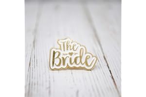 WEDFEST The Bride Hen Party Badge, Bride Wedding Day Enamel Pin Lapel Badge, bride to be accessories, hen do accessories