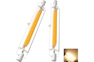 ZJZG Bombilla R7S 118mm LED Regulables, R7S LED 118mm LED 20W COB Equivalente 200w Lámpara Halógena, Bombillas LED R7S Blanco Natural 4500K, 2000LM, iluminación de haz de 360 ​​°, 2 Pack