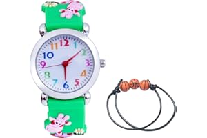 MUXIJIA Relojes de Pulsera para Niño Niña de 3 a 10 años - Analógicos Cuarzo Reloj - Cute 3D Cartoon Correa de Silicona Reloj para Niños