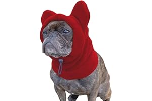 Demsyeq Dog Beanie,Cozy Thickened Winter Pet Hats | Cold Weather Ears Hoodie, Washable Head Wrap for Small Medium Animal Winter Training