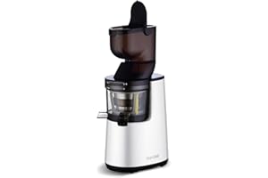 ‎BIO CHEF BioChef Atlas Whole Slow Juicer - Für ganze Früchte/Entsafter / 250W / mit dualem breitem Einfüllsystem und lebenslanger Garantie auf den Motor - Weiß
