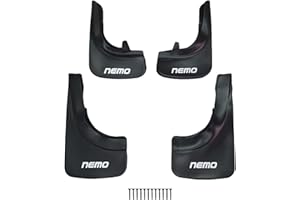 RE&AR Tuning Compatibile con Citroen Nemo 2008-2017 Parafanghi anteriore + posteriore 4 pezzi KIT