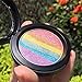 Travelmall Rainbow Cake Beautiful Eyeshadow and blusher Makeup Rainbow Highlighter