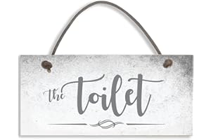 Close to the Bone The Toilet, targa per porta WC, bagno, hotel, business, casa, shabby chic, dimensioni 19 x 9 cm #1501