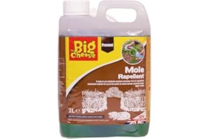 The Big Cheese Mole Repellent 2L RTU Sprayer – Ready-to-Use Outdoor Treatment – Deters Moles, Voles & Burrowing Rodents – Fast-Acting, Humane Pest Control for Lawns and Gardens