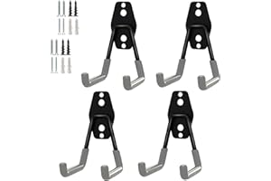 PYBTOOL Robuste Universalhaken zur Garagenaufbewahrung, Wandhaken aus Stahl, Organizer für Garagen- und Gartengeräte, hängende Universalwandhaken, Haken aus Stahl für die Garage und den Garten