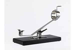 FERRETERIA LEPANTO Jamonero Basculante Giratorio, Future Soporte jamonero con Base Madera Color Negro para Jamones y Paletillas.