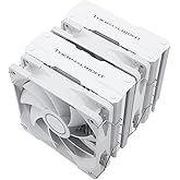 Thermalright Peerless Assassin 120 White CPU Air Cooler, 6 Heat Pipes, Dual 120mm TL-C12W PWM Fan,Aluminium Heatsink Cover, A