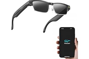 TULILUT AI Smart Glasses with 8MP Camera Powered by ChatGPT AI , Bluetooth Sunglasses for Men, Real-Time Translation, Voice Assistant, Open-Ear Music & Calls, Dual Mic Noise Reduction, UV Protection Lenses