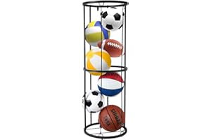 Kamanan Support Ballon Basket,Porte Ballon Basket,Support de Rangement pour Ballon,Organiseur D'équipement de Sport,Support de Rangement pour Basketball, Football, Volleyball