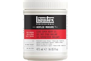 Liquitex Médium Gel Súper Espeso Brillante Profesional, 473 ml