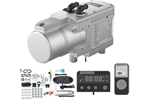 ‎SUNSTER Sunster 5KW 12V Hydronic Heizung, Diesel Warmwasserbereiter Hydronic Kühlmittelheizung mit Fernbedienung & LCD-Monitor, Diesel heizung Standheizung für Boot, Wohnwagen, Wohnmobil
