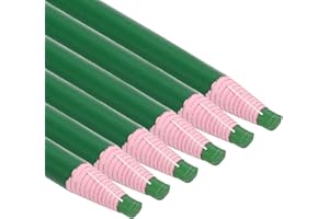 PATIKIL Peel-Off China Markers, 6 Pack Grease Wax Pencils Wood for Glass Garments Drawing Film Paper Vinyl Metal, Green